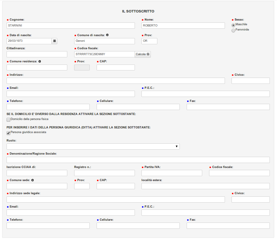 Dynamic sections