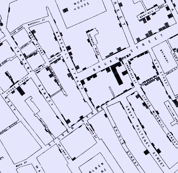 Mappa Snow Colera a Soho